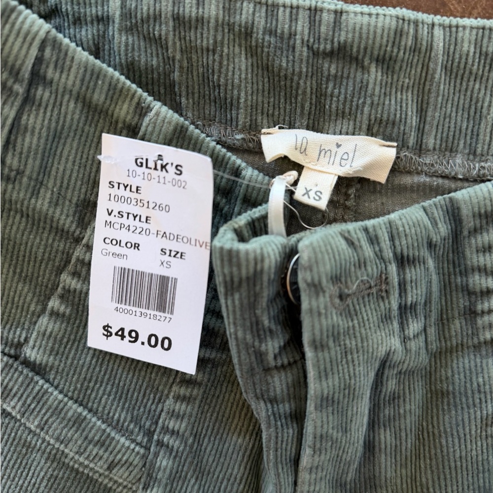 LA MIEL Faded Olive Straight Leg Jeans
